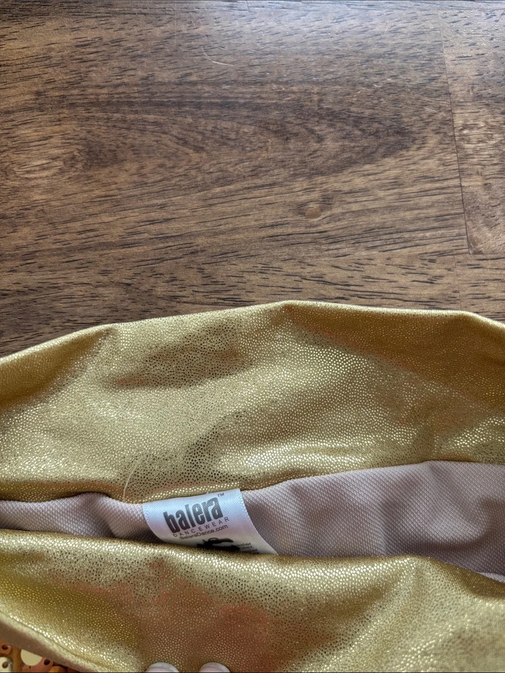 IC Balera Gold Sequin High-Waist Dance shorts